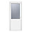 Crystal  1-Panel 1-Obscure Light LH White uPVC Back Door 2090mm x 890mm