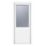 Crystal  1-Panel 1-Obscure Light Left-Handed White uPVC Back Door 2090mm x 890mm