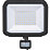 Luceco Castra Outdoor LED Floodlight With PIR Sensor Black 50W 5400lm