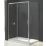 Triton Fast Fix Framed Rectangular Sliding Door with Side Panel   Chrome 1200mm x 900mm x 1900mm