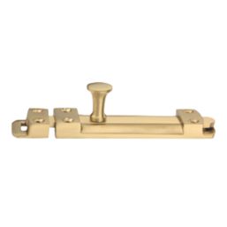 Smith & Locke Straight Door Bolt Brass-Effect 100mm