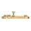 Smith & Locke Straight Door Bolt Brass-Effect 100mm