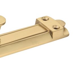 Smith & Locke Straight Door Bolt Brass-Effect 100mm