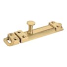 Smith & Locke Straight Door Bolt Brass-Effect 100mm