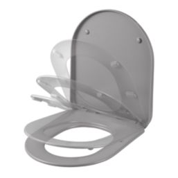 Tanaro Soft-Close with Quick-Release Toilet Seat Duraplast Grey