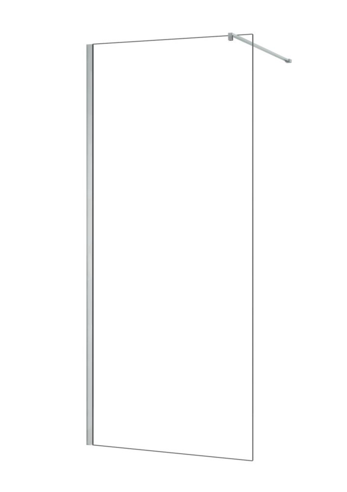 Triton Neo  Frameless Showerwall  Chrome 700mm x 2015mm