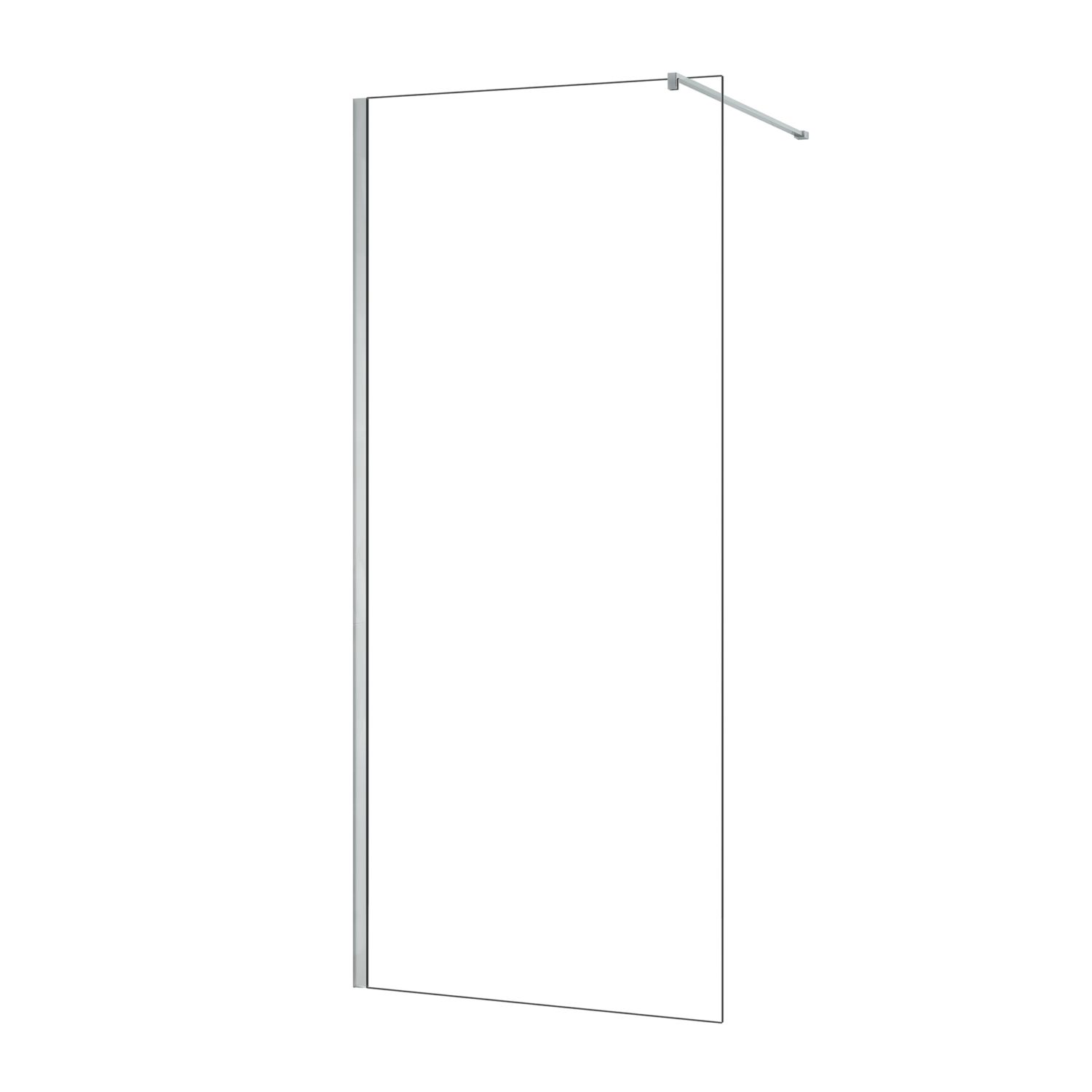 Triton Neo Frameless Showerwall Chrome 700mm x 2015mm (285TK)