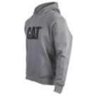 CAT Trademark Hooded Sweatshirt Heather Grey Large 42-44" Chest