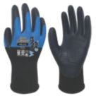 Wonder Grip WG-422 Bee-Smart General Handling Gloves Black/Blue Medium