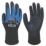 Wonder Grip WG-422 Bee-Smart General Handling Gloves Black/Blue Medium