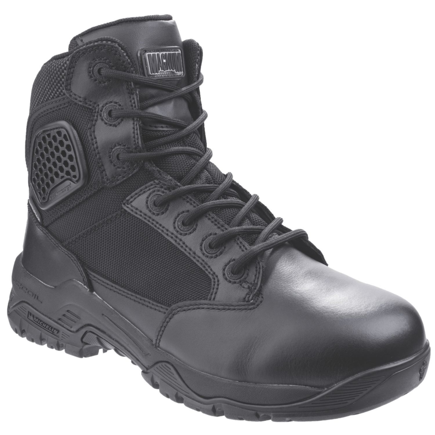 Magnum Strike Force 6.0 WP Uniform Size 6 Black Waterproof Occupational Work Boots (285XT)