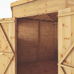 Mercia Corner 6' 6" x 6' 6" (Nominal) Pent Shiplap T&G Timber Shed