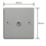 Varilight  10A 1-Gang 2-Way Light Switch  Brushed Steel with Colour-Matched Inserts