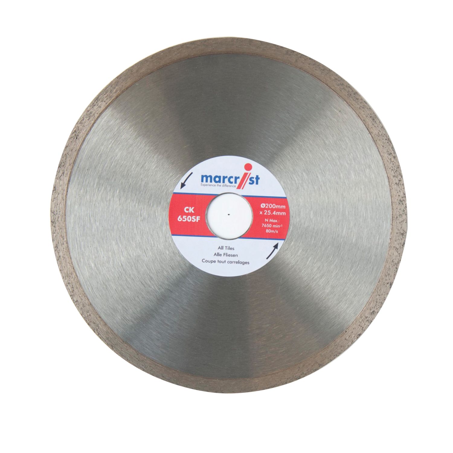 Marcrist CK650SF Multi-Material Diamond Blade 200mm x 25.4mm (28614)