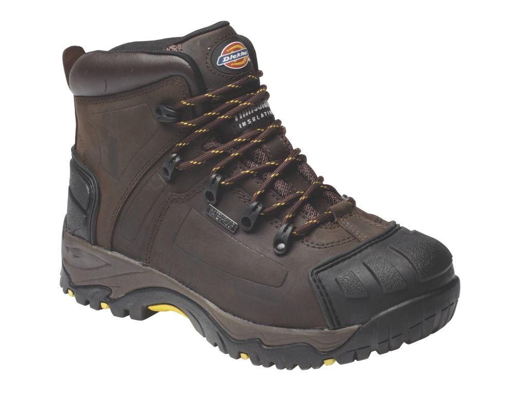 Dickies Medway Safety Boots Brown Size 10 | Safety Boots | Screwfix.com