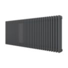 Azur 600mm x 1595mm 6951BTU Anthracite Horizontal 3 Column Radiator