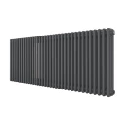 Azur 600mm x 1595mm 6951BTU Anthracite Horizontal 3 Column Radiator