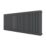 Azur 600mm x 1595mm 6951BTU Anthracite Horizontal 3 Column Radiator