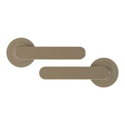 Cooke & Lewis Maugan Lever on Rose Door Handles Pair Antique Brass