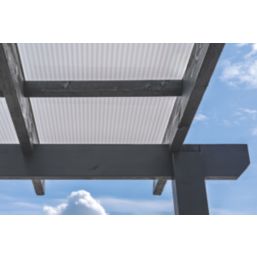 Radmat Building Materials Triplewall Polycarbonate Sheet Clear 690mm x 16mm x 4000mm 3 Pack