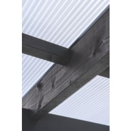 Radmat Building Materials Triplewall Polycarbonate Sheet Clear 690mm x 16mm x 4000mm 3 Pack
