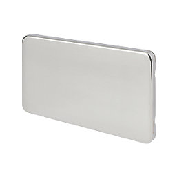 Schneider Electric Lisse Deco 2-Gang Blanking Plate Polished Chrome