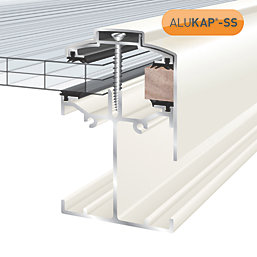 ALUKAP-SS White  Self-Support Gable Bar 3000mm x 60mm