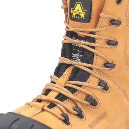 Amblers FS998 Metal Free   Safety Boots Honey Size 14