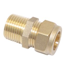 Flomasta  Brass Compression Adapting Male Coupler 22mm x 3/4"