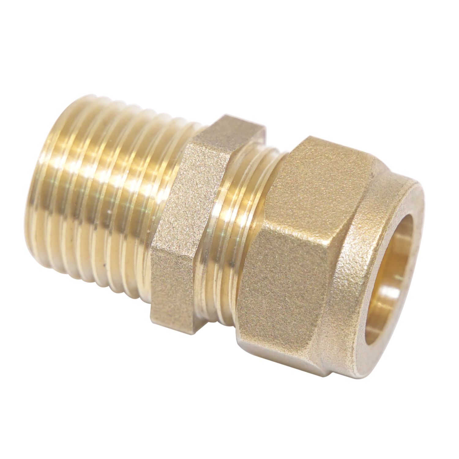 Flomasta Brass Compression Adapting Male Coupler 22mm x 3/4" (286KR)
