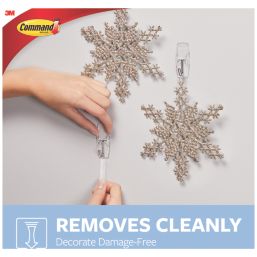 Command Clear Self-Adhesive Medium Wire Toggle Hook 10 Pack
