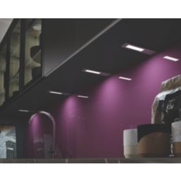 Sensio Ark TrioTone Rectangular LED Under Cabinet Lights Steel 10W 110-140lm 4 Pack