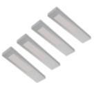 Sensio Ark TrioTone Rectangular LED Under Cabinet Lights Steel 10W 110-140lm 4 Pack