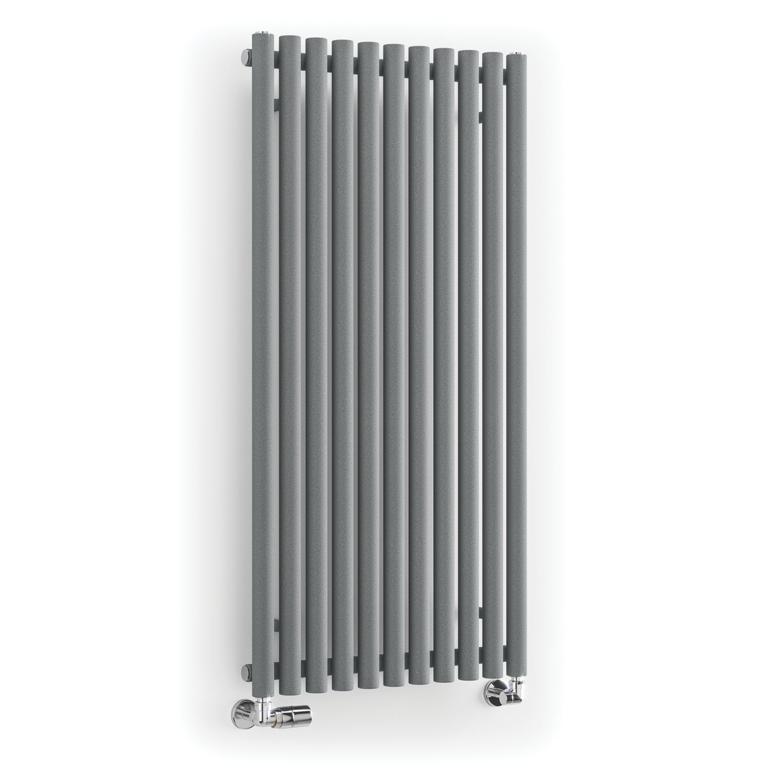 Terma Rolo Room 1200mm x 590mm 3028BTU Grey / Silver Vertical Designer Radiator (286RH)