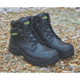 Apache Edmonton Size 16 Black Waterproof Safety Boots Screwfix