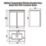 Newland  Double Door Wall-Mounted Vanity Unit with Basin Effect Natural Oak 500mm x 370mm x 540mm