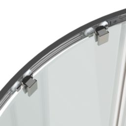 ETAL SMQU129-E6 Framed Offset Quadrant Shower Enclosure  Chrome 1180mm x 880mm x 1900mm