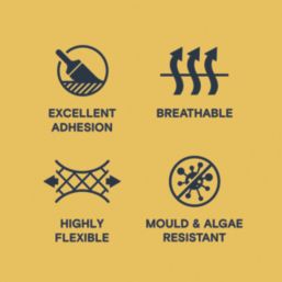 LickPro 5Ltr Smooth Yellow 03 Masonry Paint