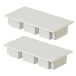 Deta TTE  Maxi Trunking End Caps 100mm x 50mm 2 Pack