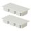 Deta TTE  Maxi Trunking End Caps 100mm x 50mm 2 Pack