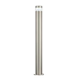Saxby Pyramid 800mm Outdoor LED Bollard Brushed Stainless Steel 4.3W 300lm