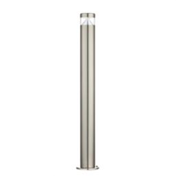 Saxby Pyramid 800mm Outdoor LED Bollard Brushed Stainless Steel 4.3W 300lm