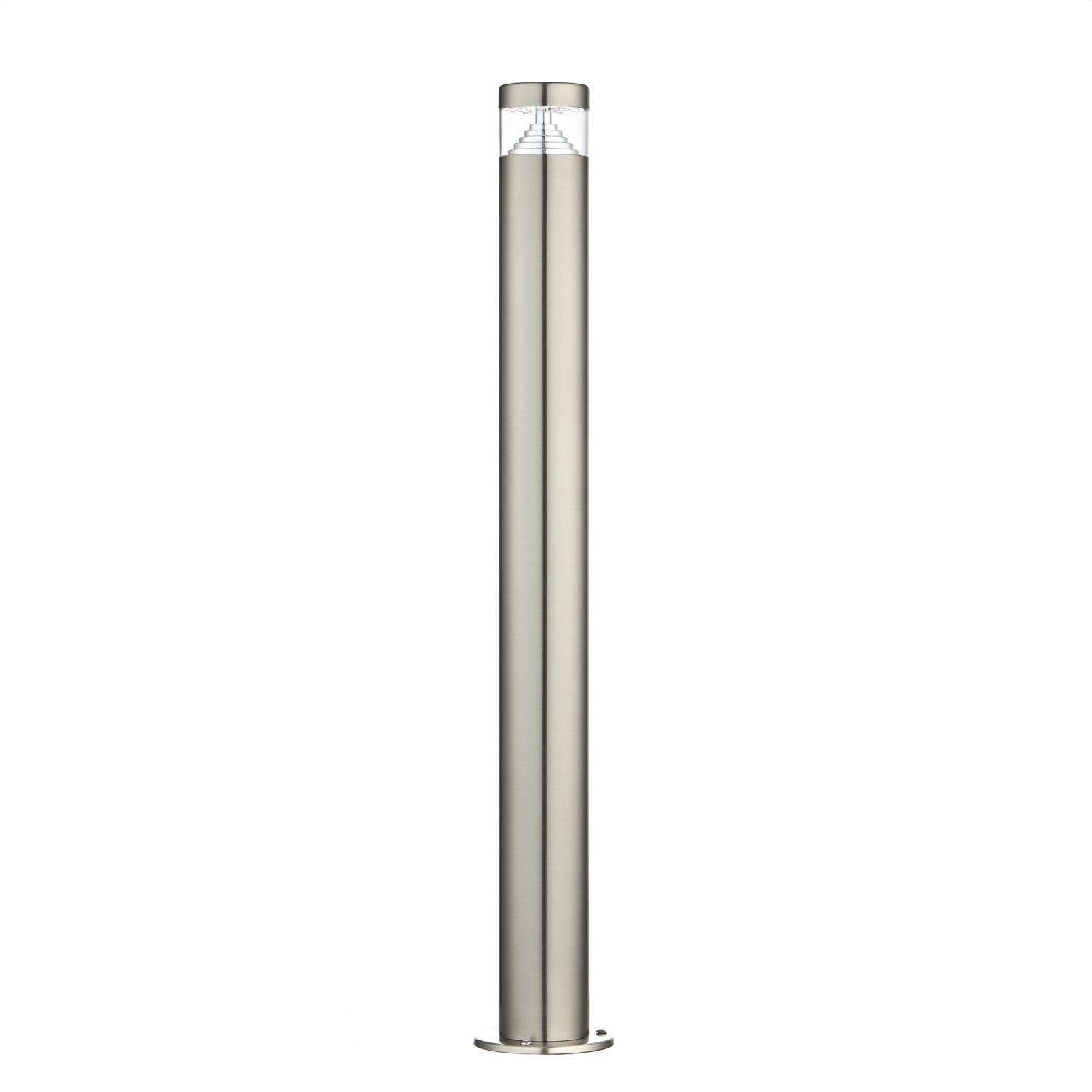 Saxby Pyramid 800mm Outdoor LED Bollard Brushed Stainless Steel 4.3W 300lm (286VX)