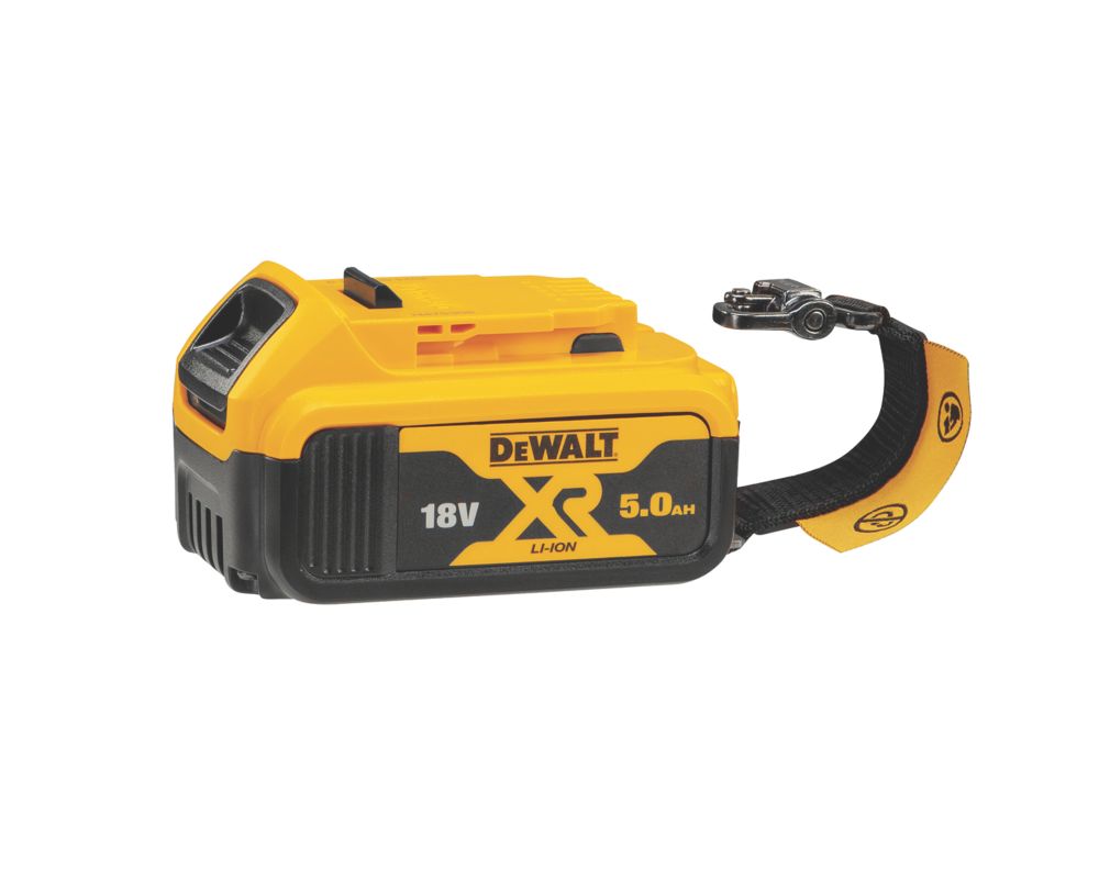 DeWalt DCB184LR XJ 18V 5.0Ah Li Ion XR Lanyard Ready Battery