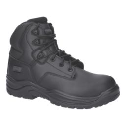 Magnum Precision Sitemaster CT CP Uniform Size 4  Black Water-Resistant  Safety Boots