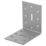 Magnodur Angle Brackets Silver 80mm x 80mm x 60mm 10 Pack