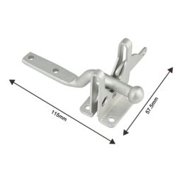 Smith & Locke Gate Latch Silver 115mm