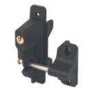 GateMate Single Locking Gravity Latch Black 140mm