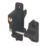 GateMate Single Locking Gravity Latch Black 140mm