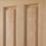 Jeld-Wen Oregon Unfinished Oak Veneer Wooden 4-Panel Internal Fire Door 1981 x 762mm